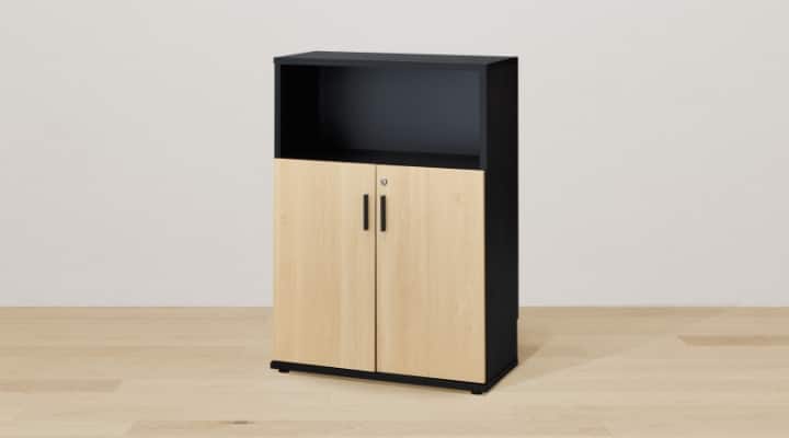 case2 収納1 木製キャビネット3段（上棚）の画像1