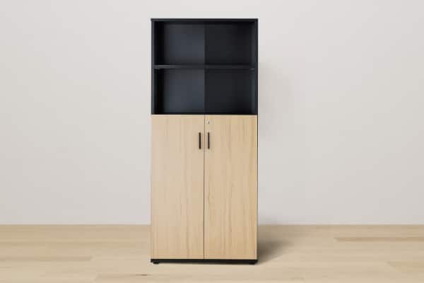 case2 収納2 木製キャビネット5段（上棚）の画像