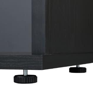 case2 収納3 木製キャビネット3段（上棚）のアジャスターの画像2