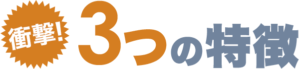 衝撃 3つの特徴