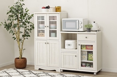 ニトリ　リズバレー　オープンキャビネット　レンジ台　収納付き　キッチン収納 ニトリ リズバレー オープンキャビネット レンジ台 収納付き キッチン