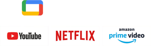 GoogleTV搭載で動画配信対応