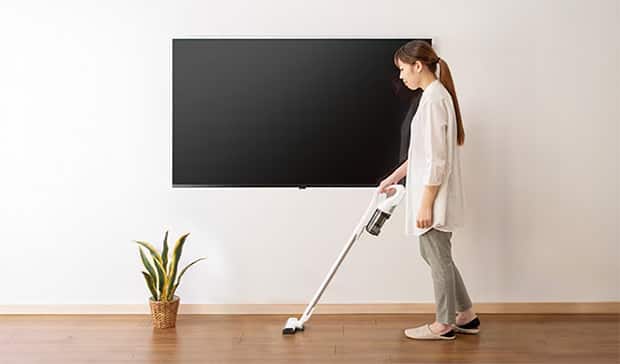 お部屋がすっきり、掃除も楽に
