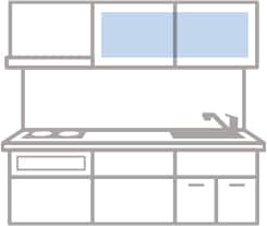 上段 吊戸棚のエリア
