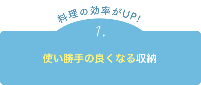 【料理の効率がUP！】1.使い勝手重視のキッチン周りに置ける収納