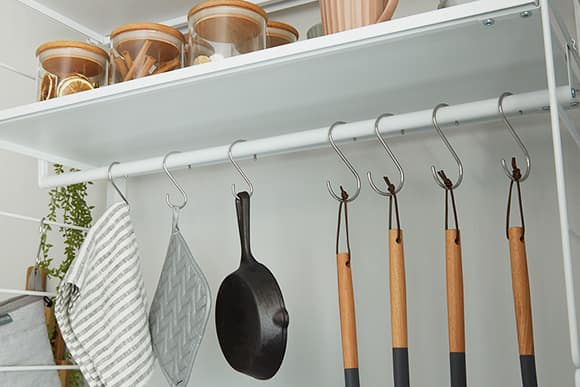 追加ポールの商品画像と使用例