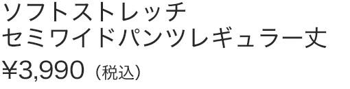 ソフトストレッチセミワイドパンツレギュラー丈