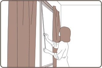 サイズの測り方(カーテン)