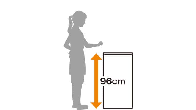 カウンター　高さのイメージ
