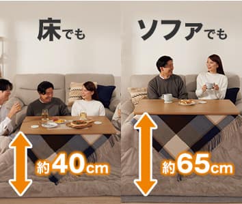 2WAYこたつのイメージ画像