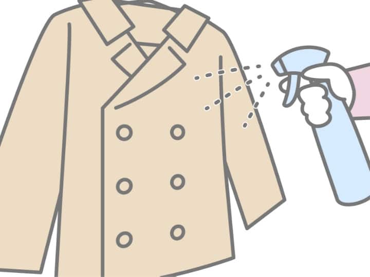 コートのニオイが寝室に移ってしまわないように、消臭スプレーを帰宅後かけたり、玄関で干すなどニオイを持ち込まないようにしましょう