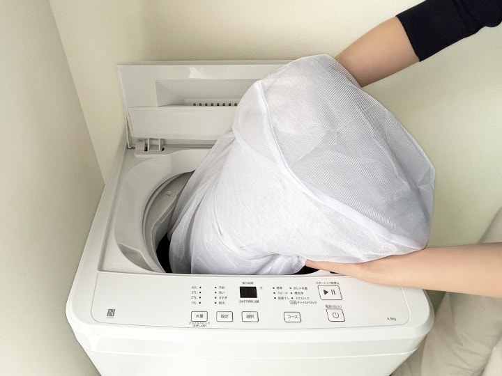 洗濯時は洗濯ネットを使用