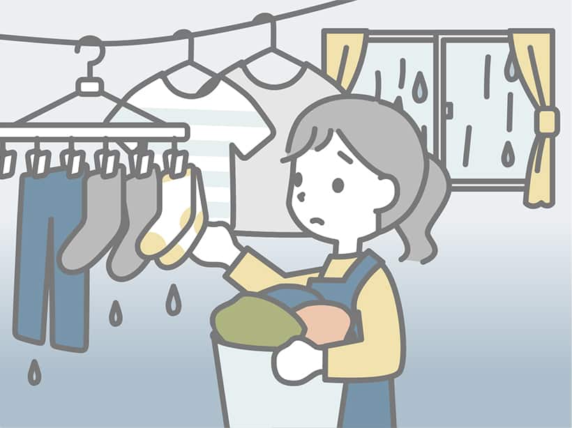 部屋干しのコツ！早乾き・臭わせない方法と大量干しに便利なニトリのグッズ