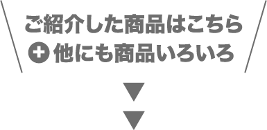 ご紹介した商品はこちら+他にも商品いろいろ