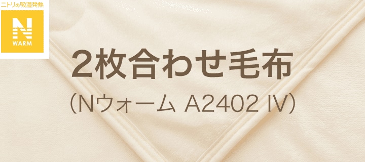 2枚合わせ毛布(Nウォーム A2402 IV)