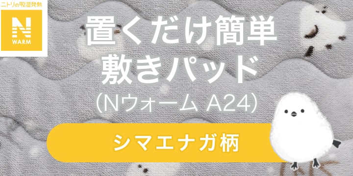 置くだけ簡単 敷きパッド（Nウォーム A24）