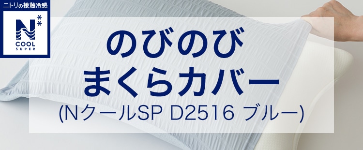 のびのびまくらカバー(NクールSP D2516 ブルー)