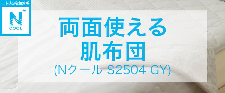両面使える肌布団(Nクール S2504 GY)