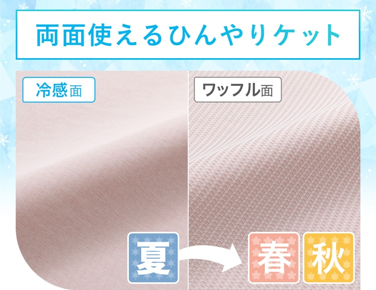 両面使えるひんやりケット
