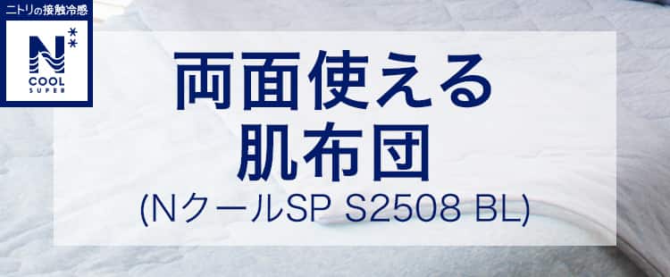両面使える肌布団 (NクールSP S2508 BL)