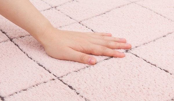 綿タッチカチオン染めラグ(120×180cmPF RO）