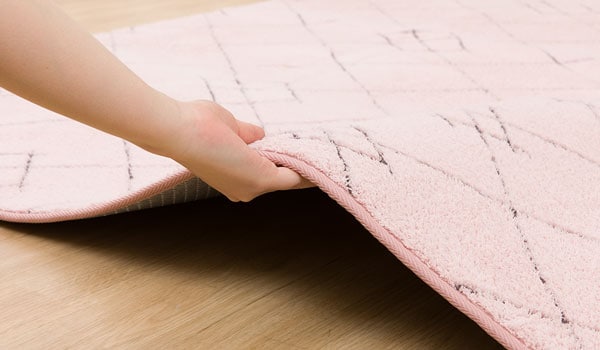 綿タッチカチオン染めラグ(120×180cmPF RO）