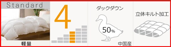 ニトリの羽毛ふとん・軽量