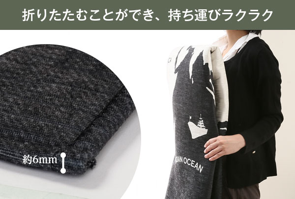 折りたたむことができ、持ち運びラクラク