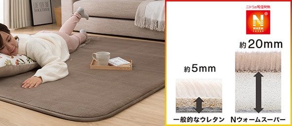 ウレタンボリュームアップ。さらに熱も伝わりやすい