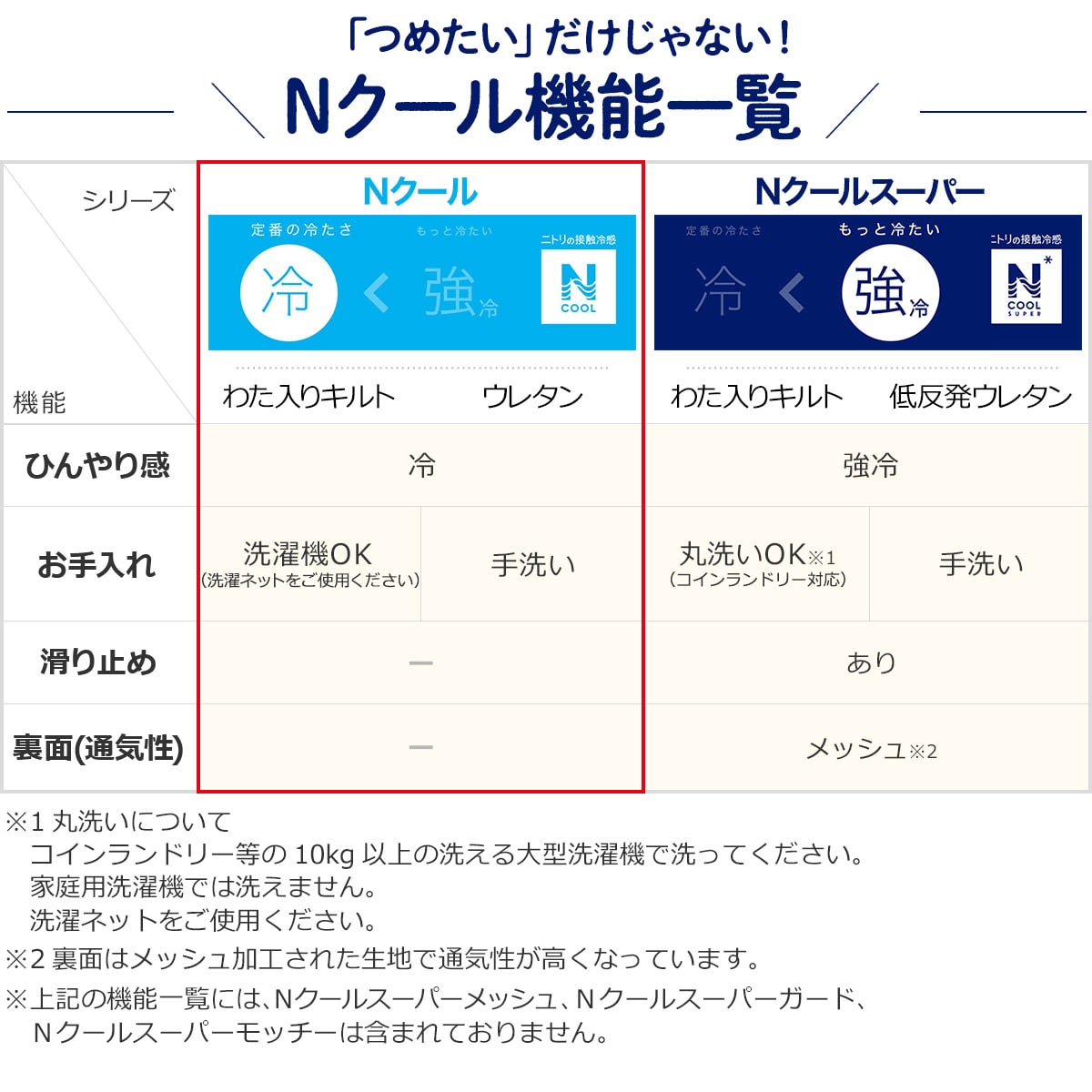 冷たいだけじゃない!Nクール機能一覧