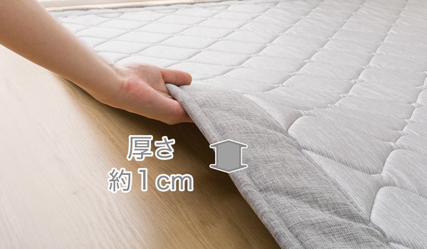 ウレタン入り洗える接触冷感ラグ(NクールWSP s TC30)