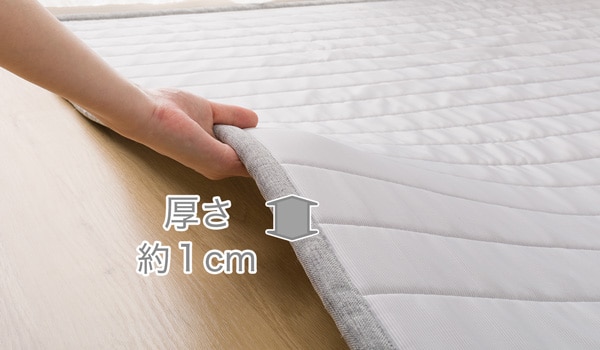 冷たさ長持ち「極」接触冷感 洗えるラグ(NクールWSP メッシュs)