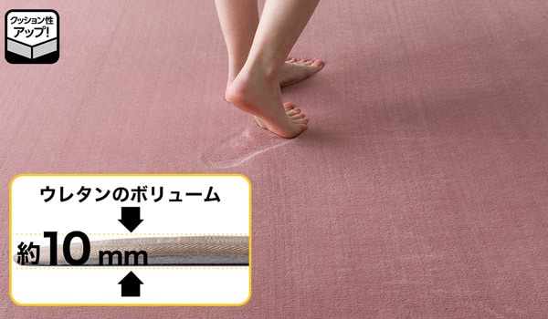 【デコホーム商品】10mmウレタン入り保温+吸湿発熱+蓄熱ラグ(NウォームnsDA01 RO 200X240)