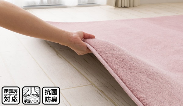 【デコホーム商品】10mmウレタン入り保温+吸湿発熱+蓄熱ラグ(NウォームnsDA01 RO 200X240)