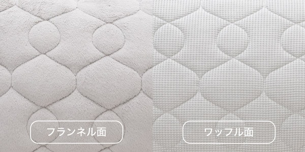 両面使える ピローパッド(ナメラカワッフル LGY A2302)