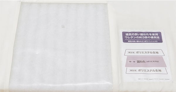 通気性の良い3つ折りマットレス