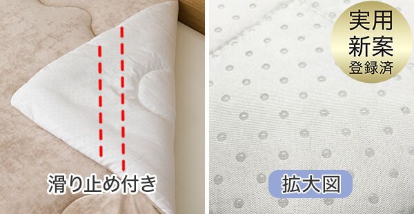 置くだけ簡単!ズレにくい