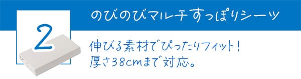 ベッドパッド&マルチすっぽりシーツ 洗濯ネット付き