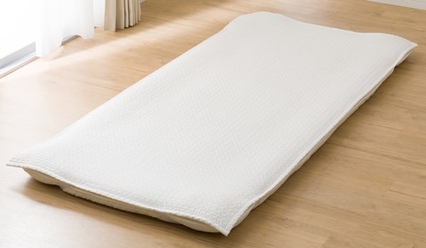 ゴムバンド付き敷きパッド　シングル(IBコットン S WH S2328)