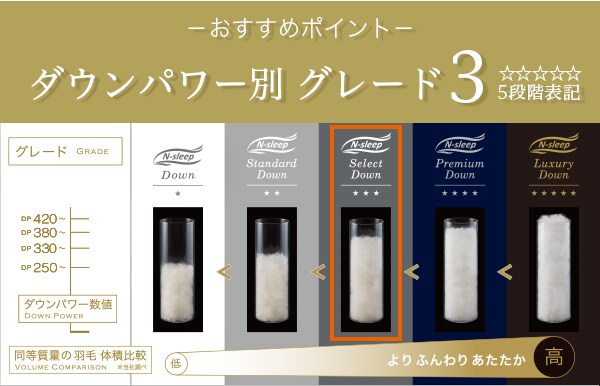 ダウンパワー別グレード3
