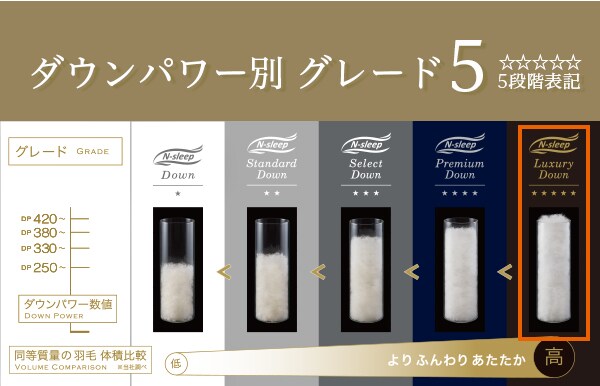 ダウンパワー別グレード5