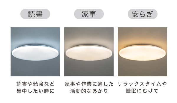 気分に合わせてシーンを選べる
