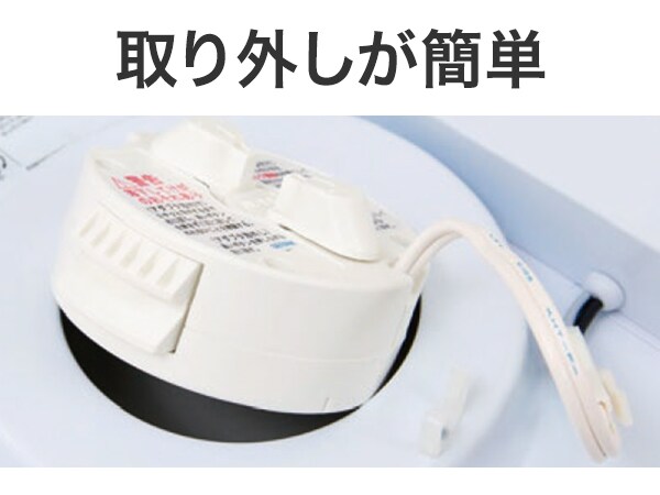 取り外しが簡単
