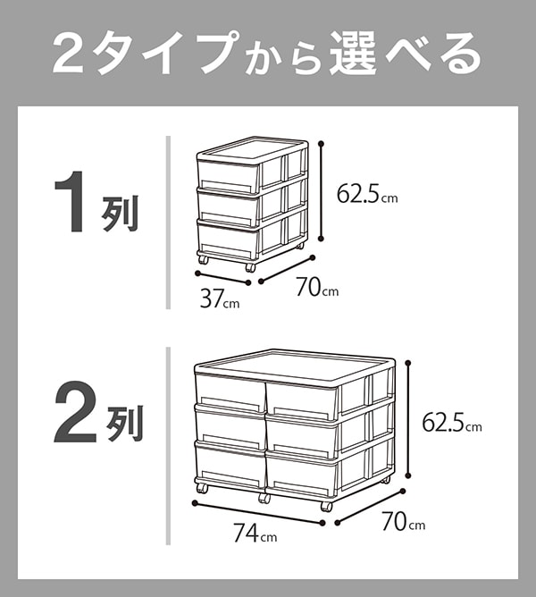 2タイプから選べる
