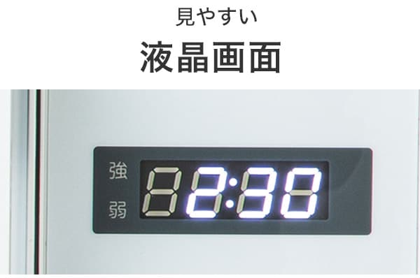 見やすい液晶画面