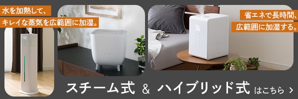 スチーム式ハイブリッド式はこちら