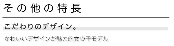 その他の特長