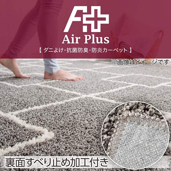 Air Plus【ダニよけ・抗菌防臭・防炎カーペット】裏面すべり止め加工付き