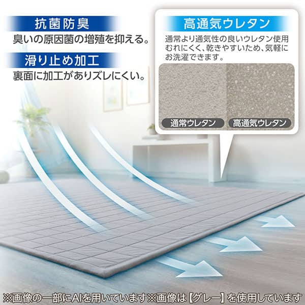 抗菌防臭 すべり止め加工 高通気ウレタン