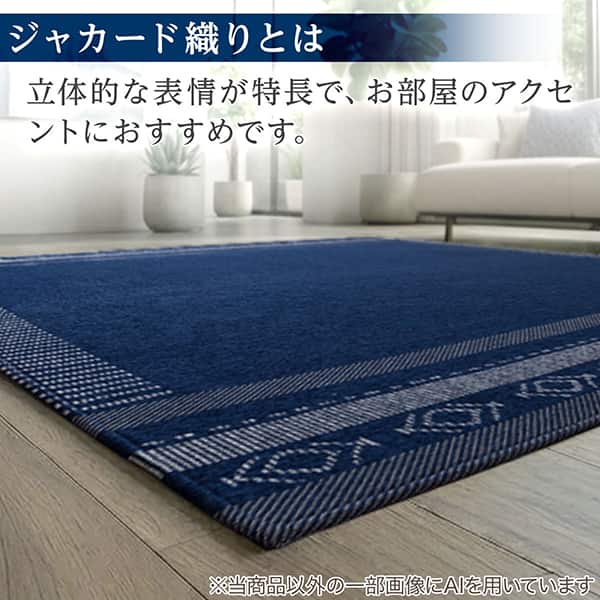 ジャカード織りとは 立体的な表情が特長で、お部屋のアクセントにおすすめです。